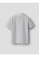 Lil' Atelier haldur Loose Polo Kids Coconut Milk Dusty blue