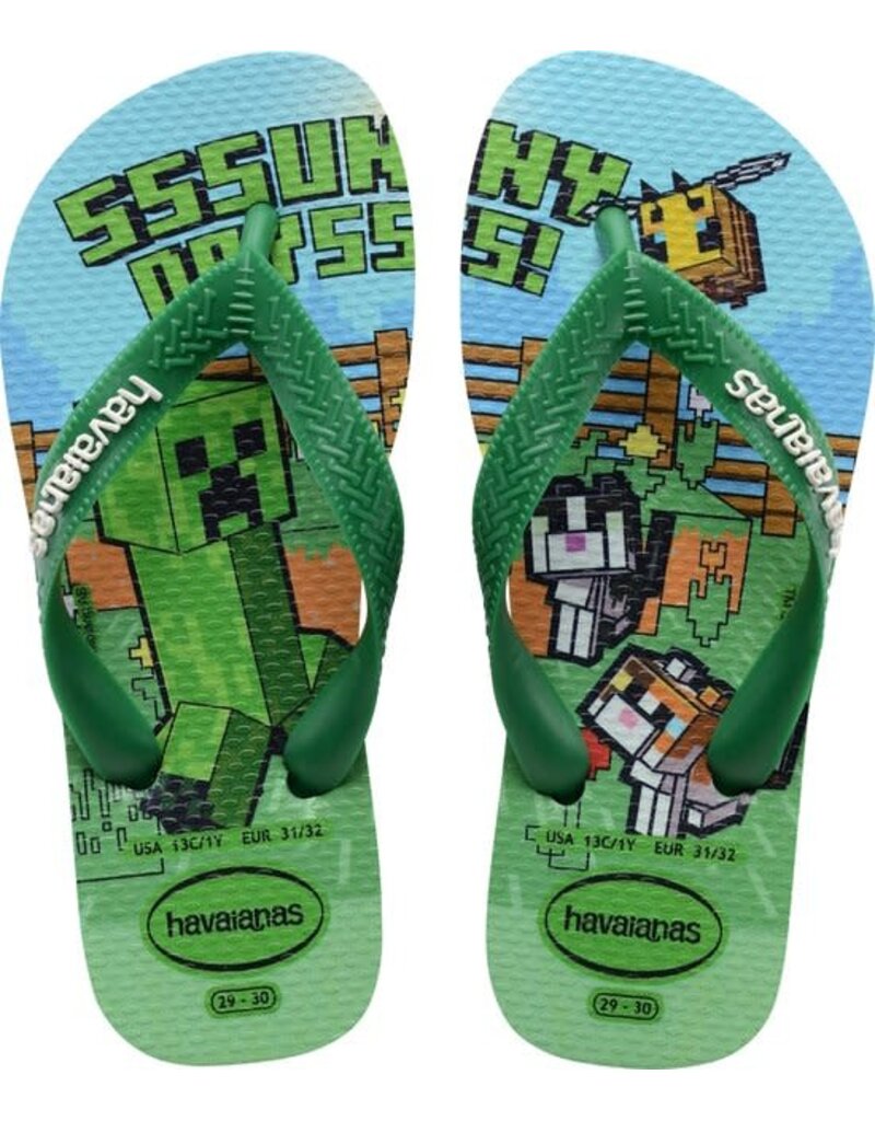 Havaianas Minecraft Groen
