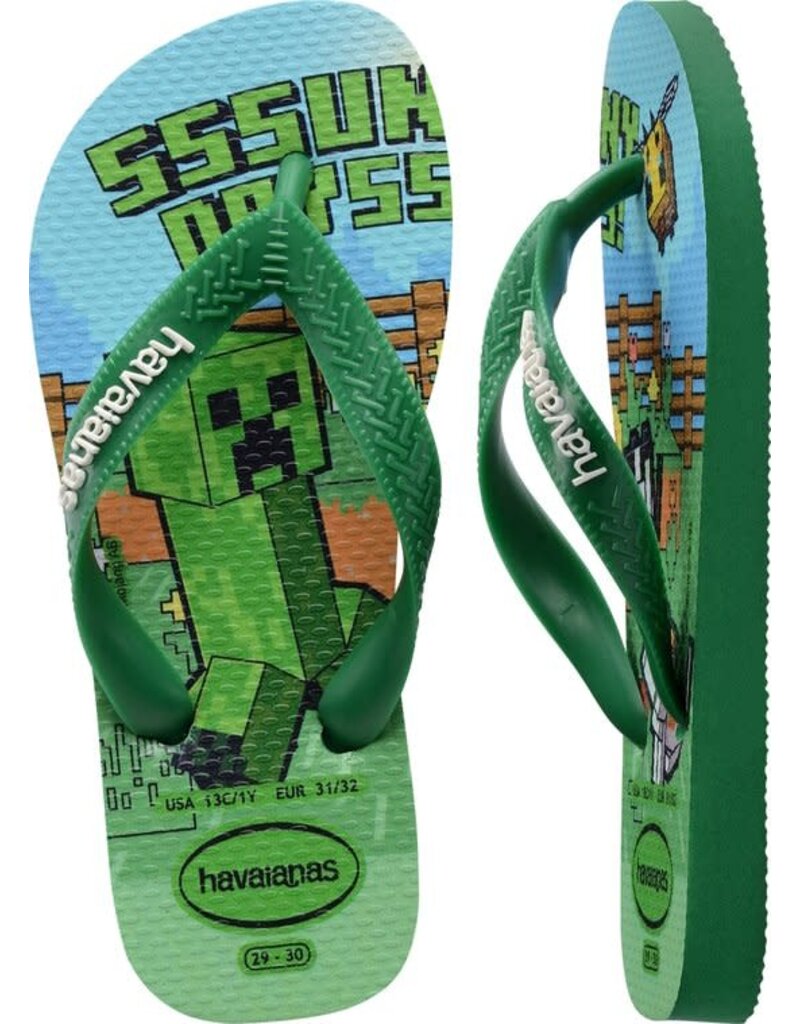 Havaianas Minecraft Groen