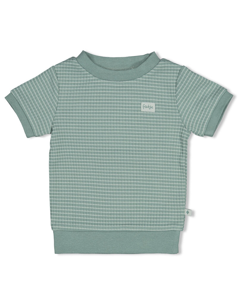 Feetje Shortama Wafel Zeegroen