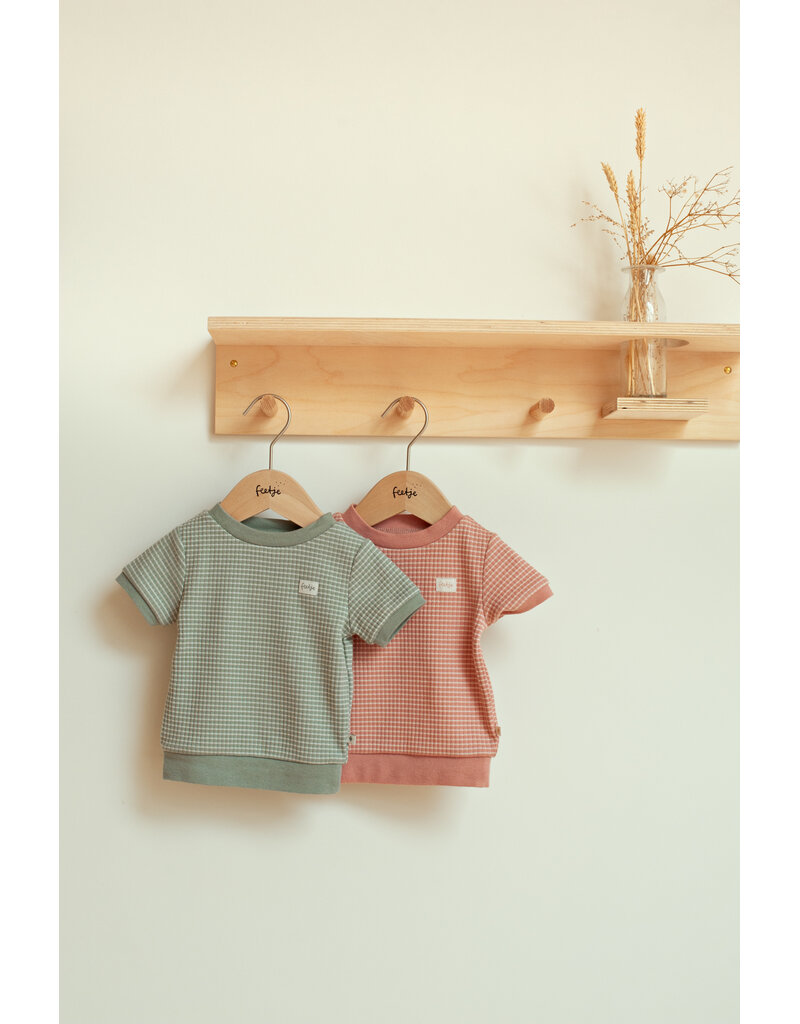 Feetje Shortama Wafel Zeegroen