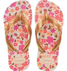 Havaianas Kids Flores Beige Golden
