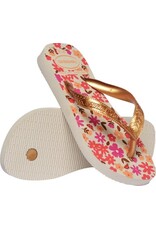 Havaianas Kids Flores Beige Golden
