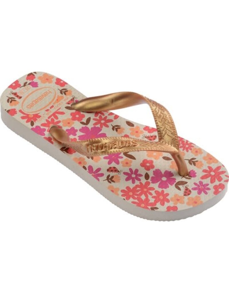 Havaianas Kids Flores Beige Golden