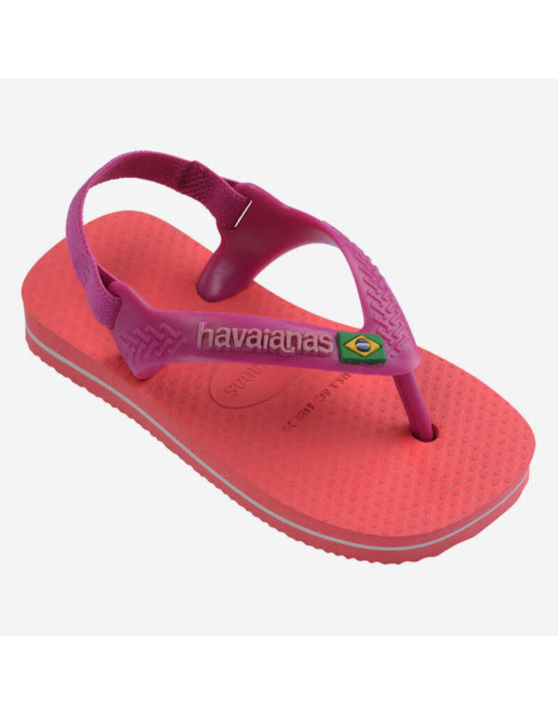 Havaianas Baby Brasil Logo Coral Pink