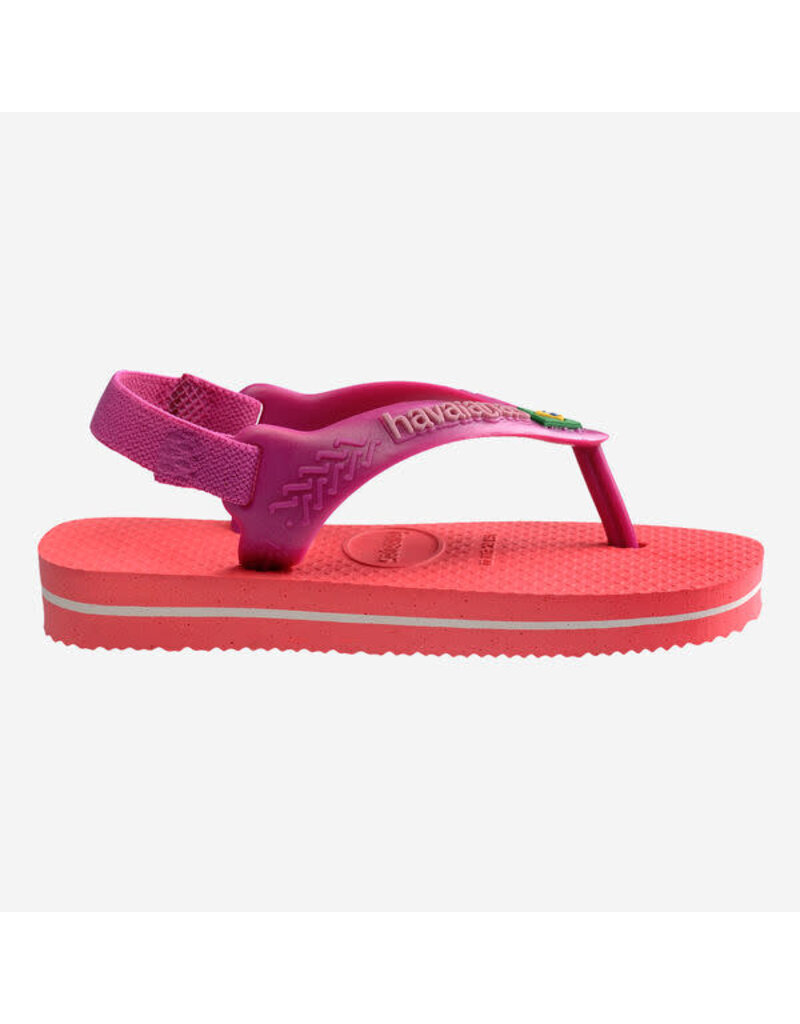 Havaianas Baby Brasil Logo Coral Pink