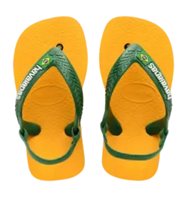 Havaianas Baby Brasil Logo Pop Yellow Amazon