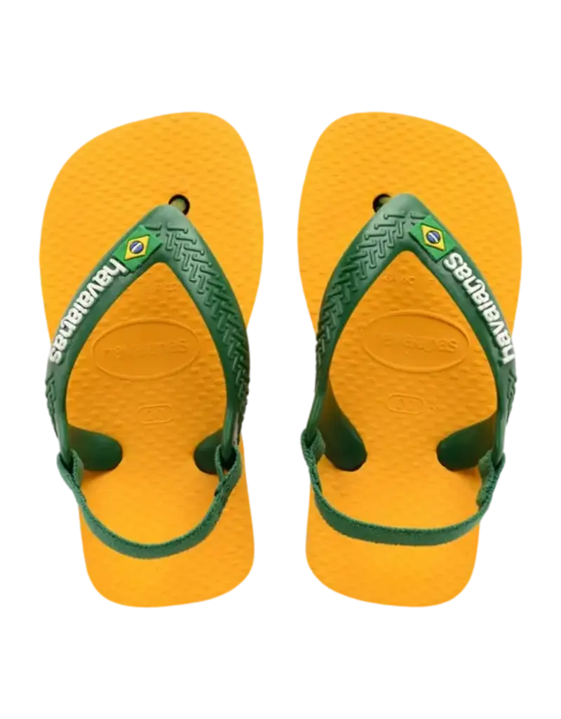 Havaianas Baby Brasil Logo Pop Yellow Amazon
