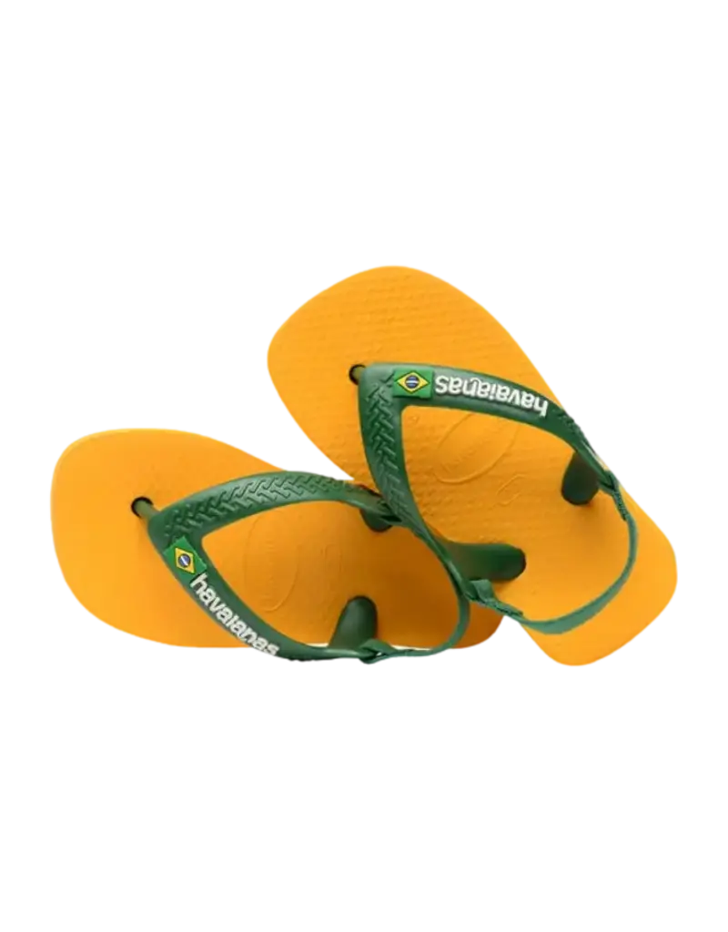 Havaianas Baby Brasil Logo Pop Yellow Amazon