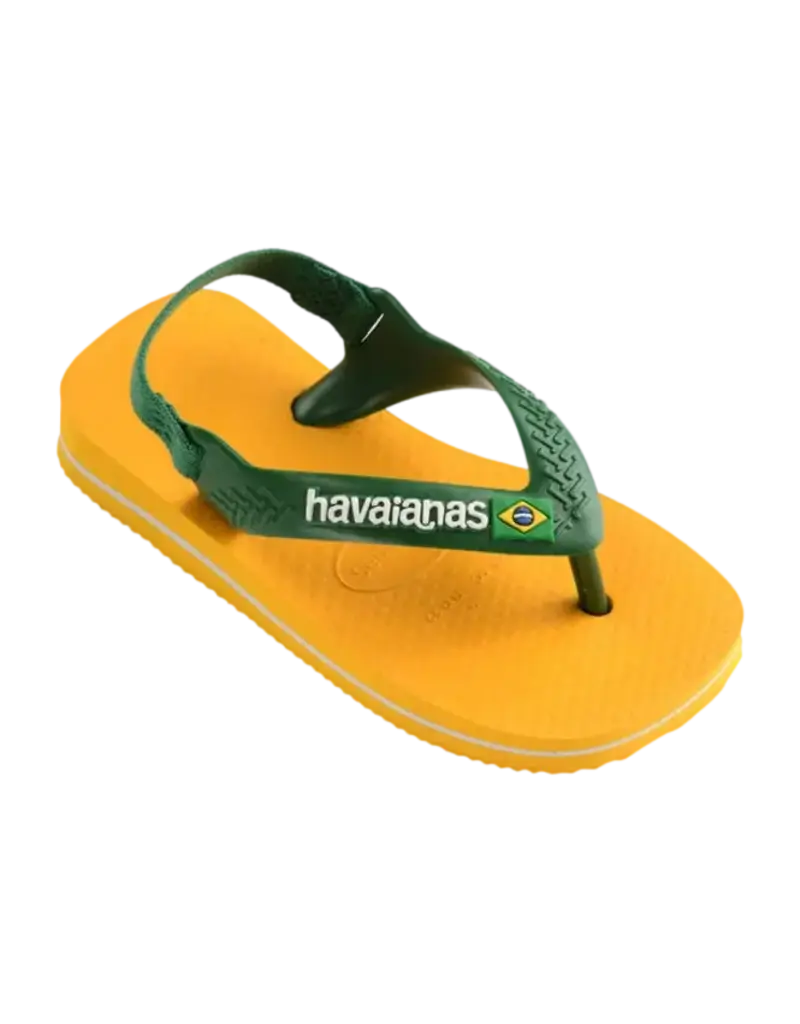 Havaianas Baby Brasil Logo Pop Yellow Amazon