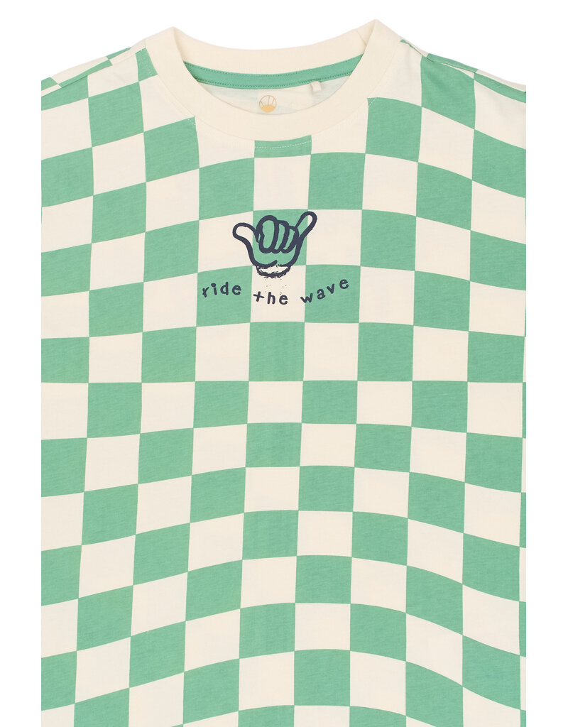 The New Tiago Tee Creme de Menthe Check