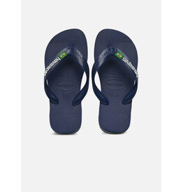Havaianas Brasil Logo Navy Blue