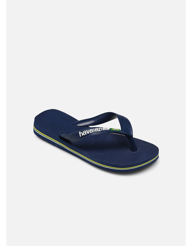 Havaianas Brasil Logo Navy Blue
