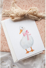 Getekenddoorzusje Dubbele Kaart Kleine Gans Roze