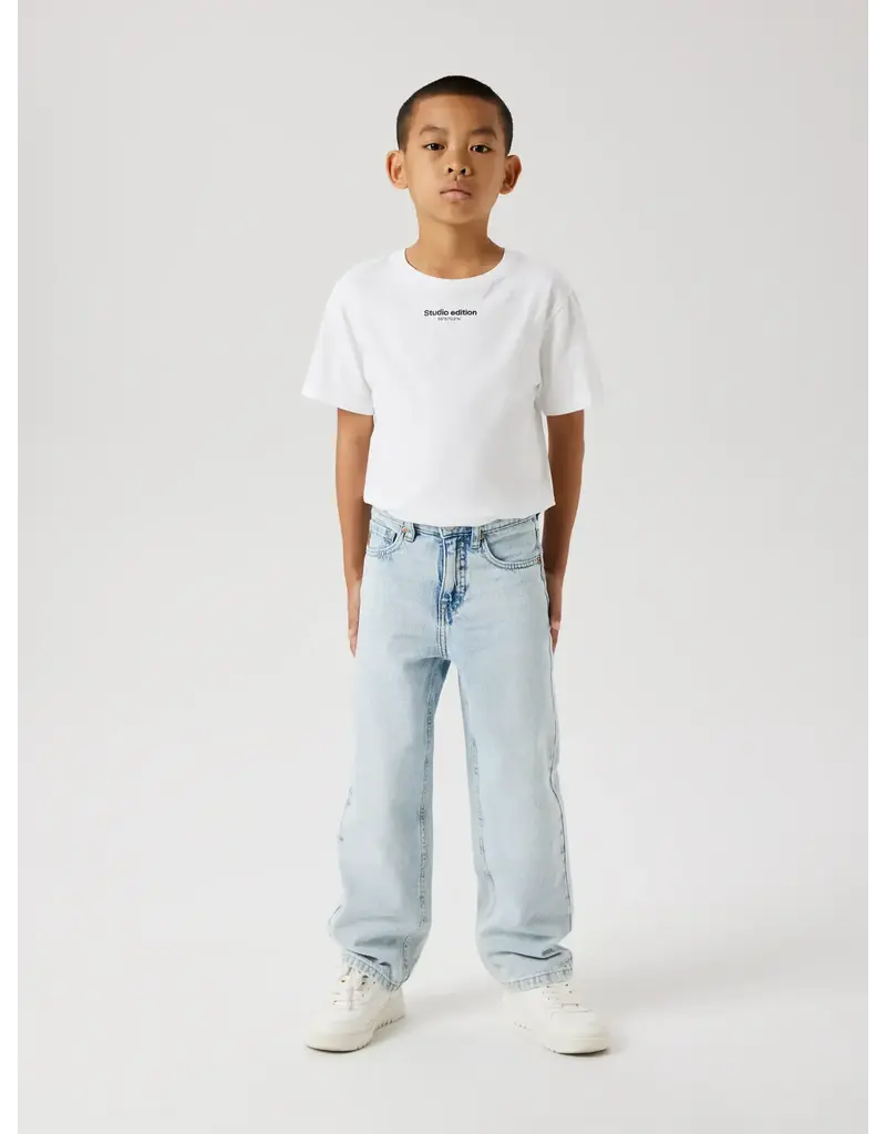 name it Ryan Straight Jeans Light Blue Denim