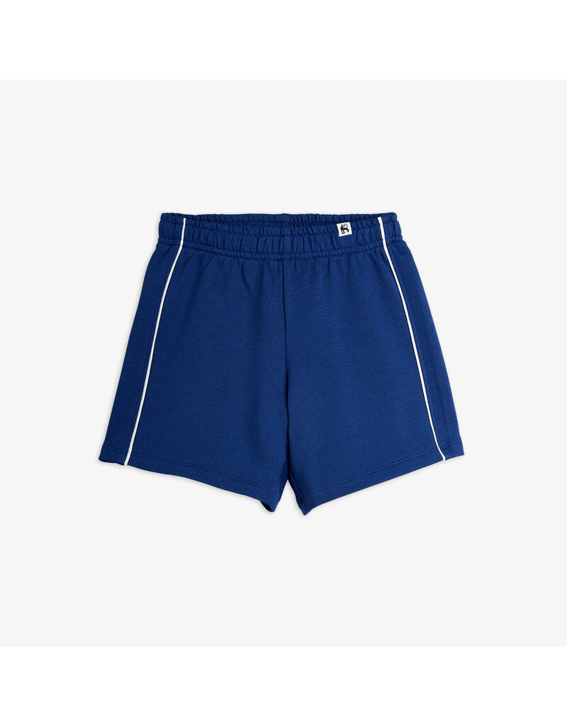Mini Rodini Plain piping sweatshorts Blue