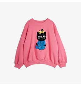 Mini Rodini Cat chenille sweatshirt Pink