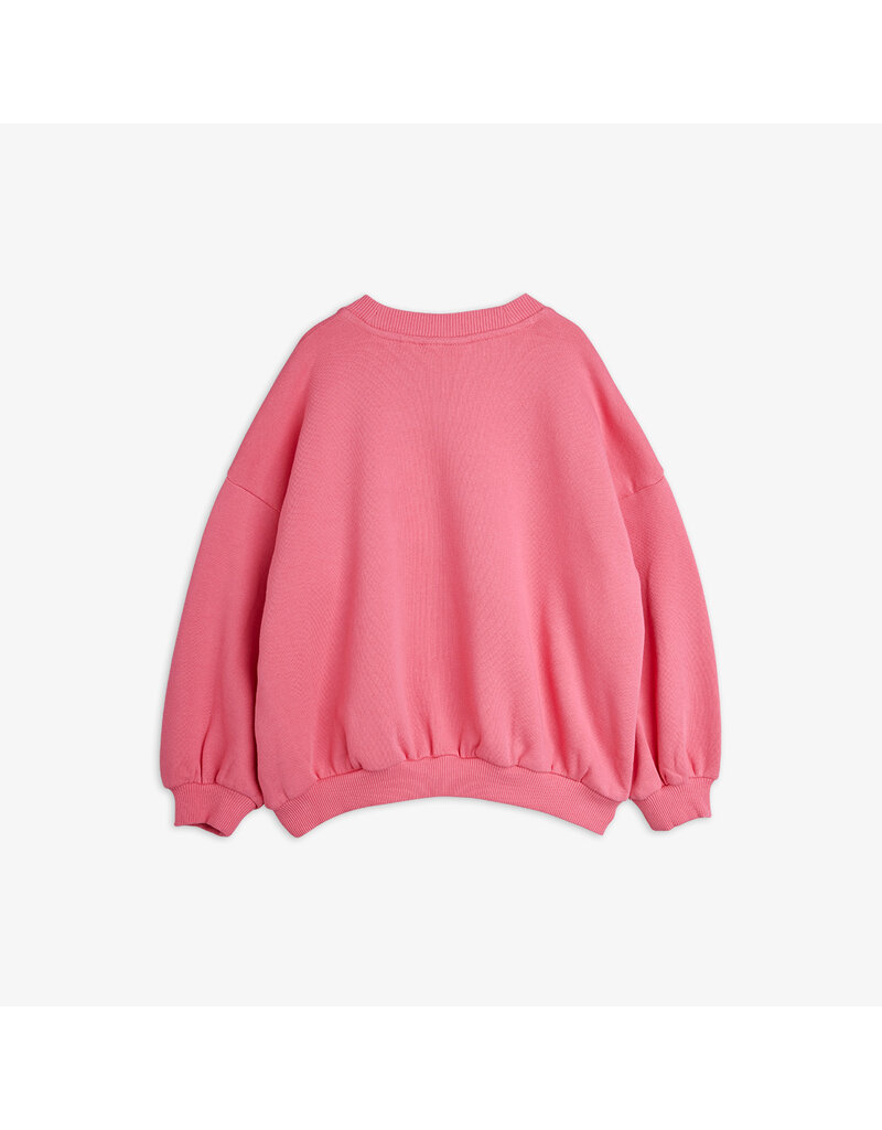 Mini Rodini Cat chenille sweatshirt Pink