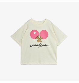 Mini Rodini Table tennis sp ss tee white