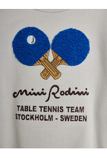 Mini Rodini Table tennis chenille sweatshirt Grey