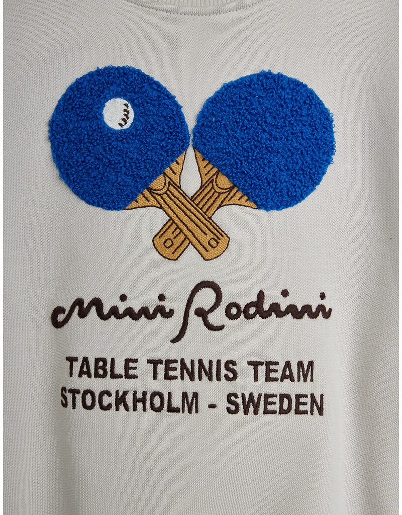Mini Rodini Table tennis chenille sweatshirt Grey