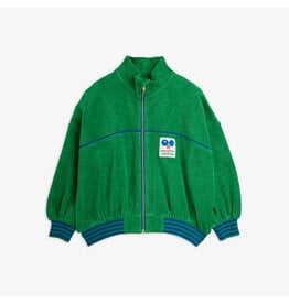 Mini Rodini Table tennis patch terry cardigan Green