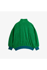 Mini Rodini Table tennis patch terry cardigan Green