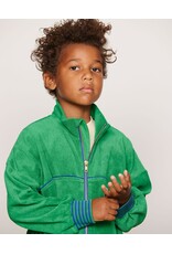 Mini Rodini Table tennis patch terry cardigan Green