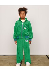 Mini Rodini Table tennis patch terry cardigan Green