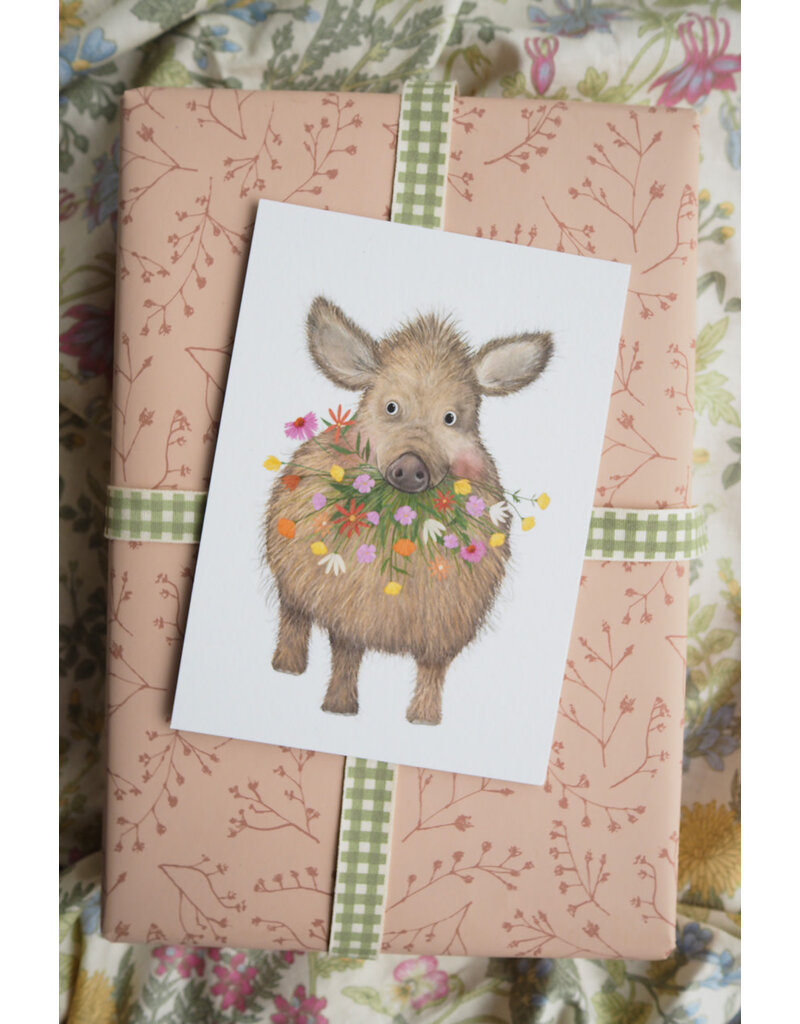 Getekenddoorzusje Dubbele Kaart Zwijntje