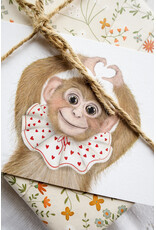 Getekenddoorzusje Dubbele Kaart Hartje voor Jou