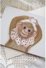 Getekenddoorzusje Dubbele Kaart Hartje voor Jou