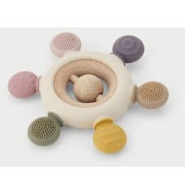 Tickit Silisoft Rammelaar Bijtspeelgoed (Aarde Kleuren)