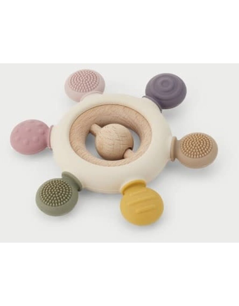 Tickit Silisoft Rammelaar Bijtspeelgoed (Aarde Kleuren)