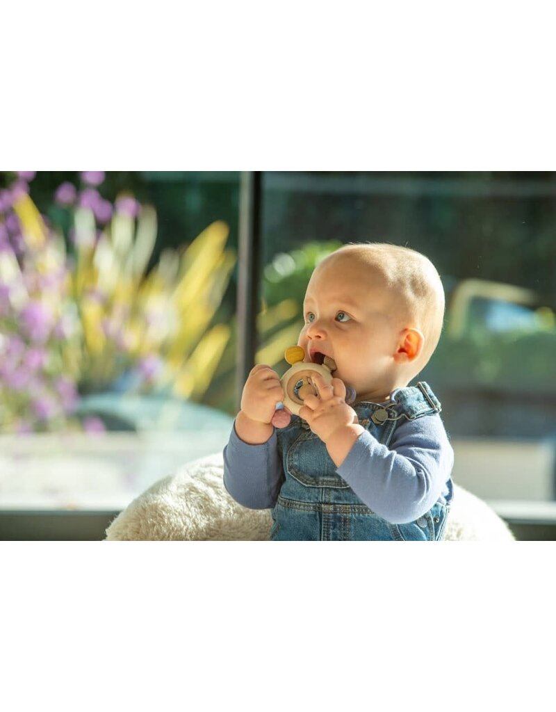 Tickit Silisoft Rammelaar Bijtspeelgoed (Aarde Kleuren)