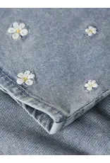 name it Flora Denim Emb Dress Light Blue