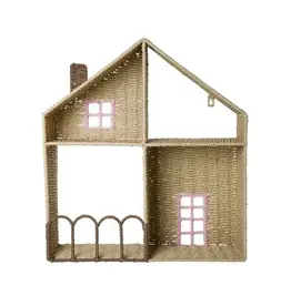 Rice Wandplank huis roze