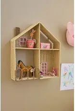 Rice Wandplank huis roze