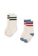 Konges Sløjd 2 Pack Rib Socks Pearl Blue