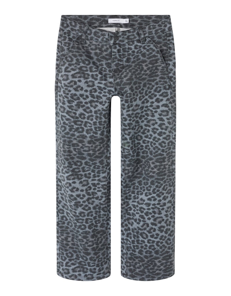 name it Rose Wide Pants Night Owl Grey Leopard