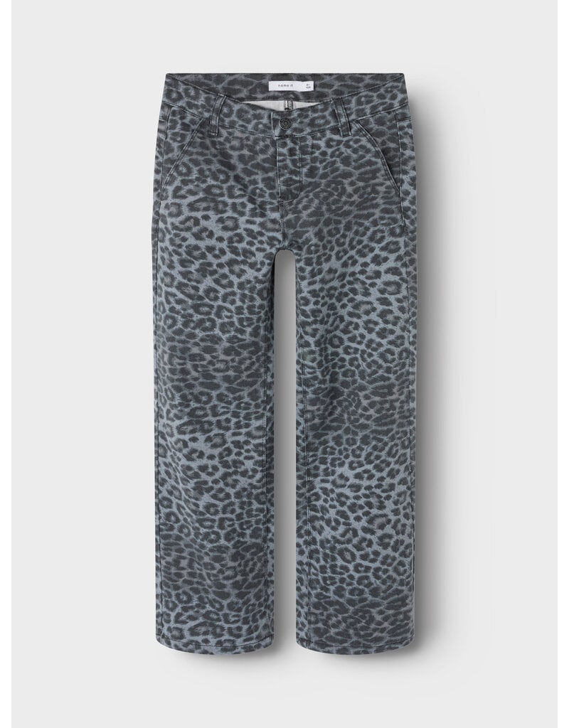 name it Rose Wide Pants Night Owl Grey Leopard