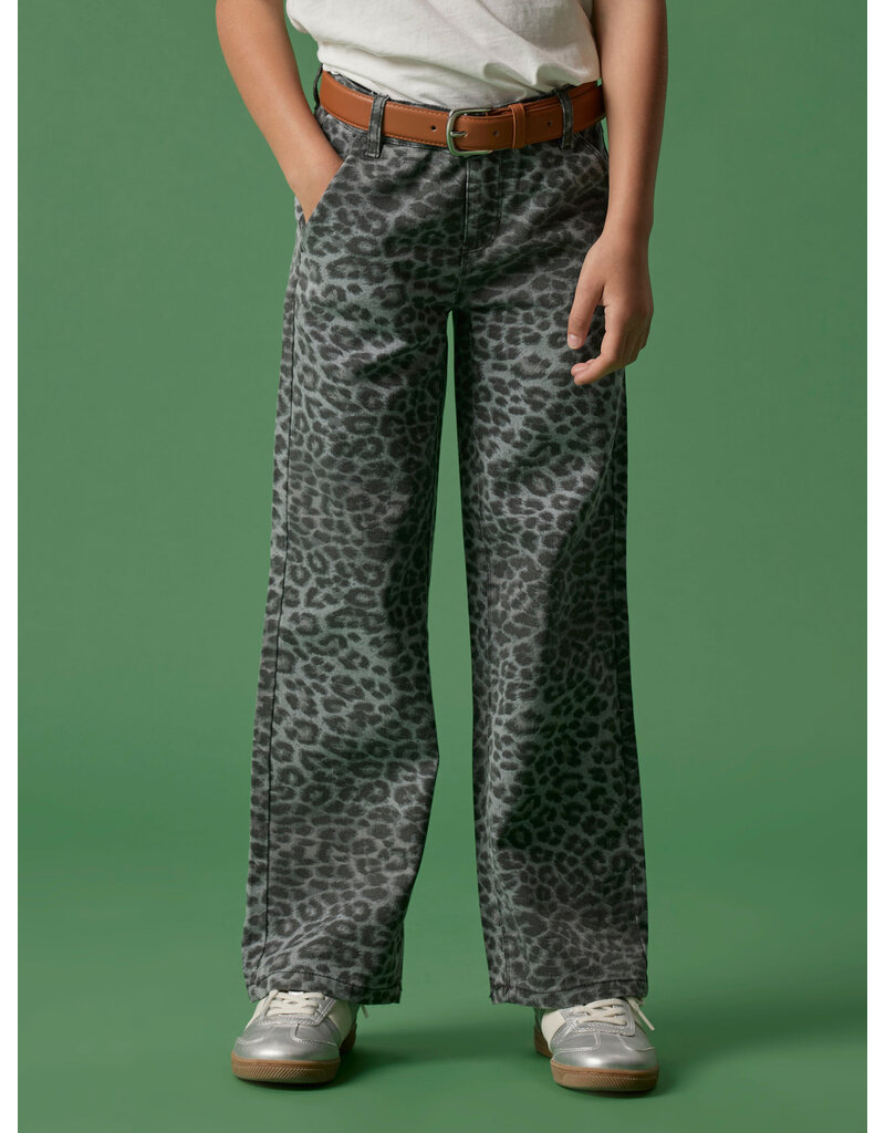 name it Rose Wide Pants Night Owl Grey Leopard