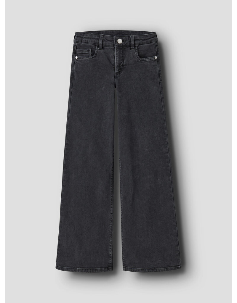 name it Polly Wide Jeans Black Denim