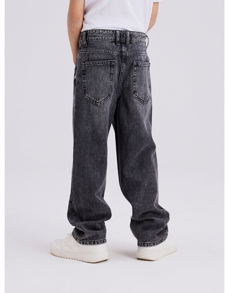 name it Ryan Straight Jeans Dark Grey Denim