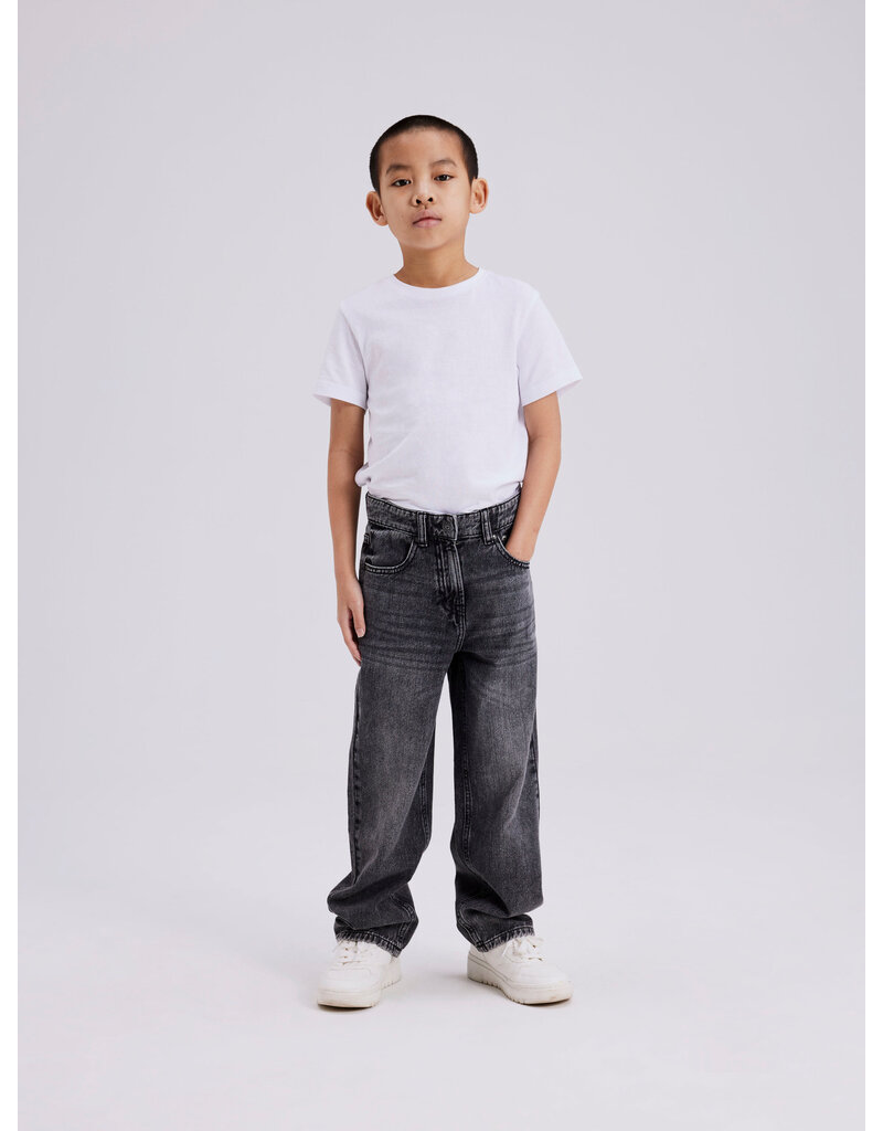 name it Ryan Straight Jeans Dark Grey Denim