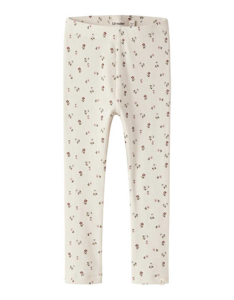Lil' Atelier Gago Slim Leggings Kids Turtledove Floral