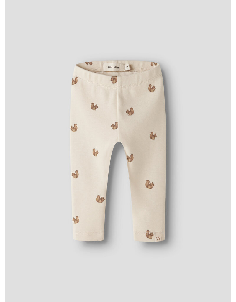 Lil' Atelier Layo Kim Slim Leggings Turtledove Squirrel
