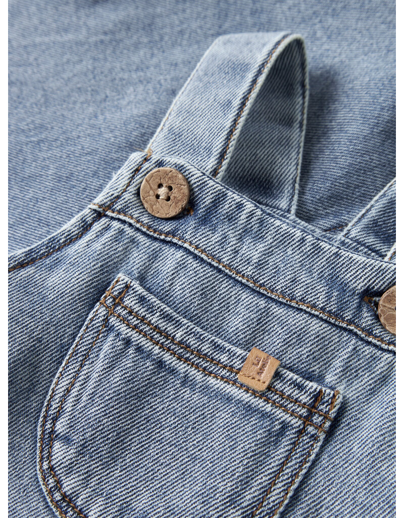 Lil' Atelier Karole Loose Denim Overall Medium Blue