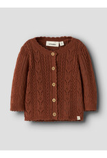 Lil' Atelier Kajsa Kas Knit Cardigan Maple Syrup