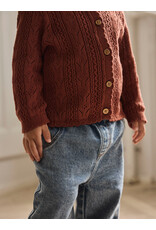 Lil' Atelier Kajsa Kas Knit Cardigan Maple Syrup